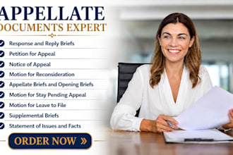 assist with appeal briefs and appellate court documents