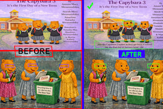 do ai generated image fix, edit in 1 hour
