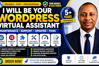 be your wp virtual assistant bug fixes wordpress maintenance