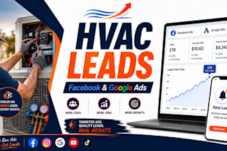 generate exclusive hvac leads hvac marketing via facebook ads google ads