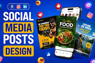 create modern social media post designs for your brand
