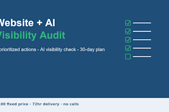 audit your website and check your ai visibility with a prioritized fix list