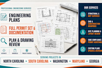 create engineering plans, full permit set, nc, sc, washington, maryland, georgia