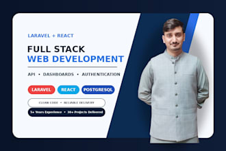 build a laravel and react website or a custom web app