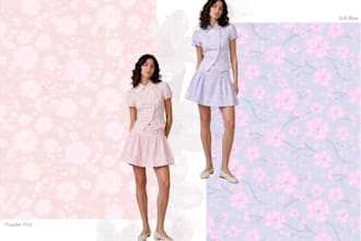 create unique seamless prints and surface pattern designs