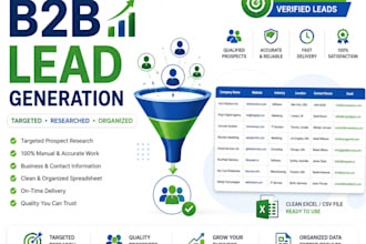 prospect research lead generation expert web research