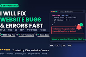 find bugs from your website start to finish