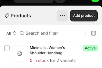 list products on shopify