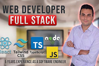 design and develop your custom react node js web application