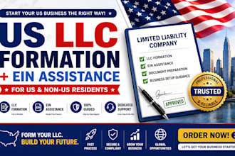 help with US llc registration, llc formation and ein