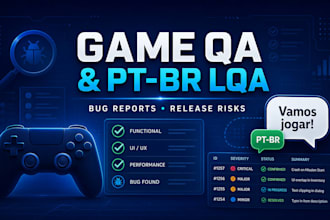 test your game QA and pt br lqa report