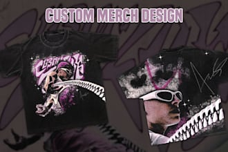 create vintage airbrush graffiti streetwear tshirts
