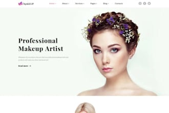 design wix makeup artist website bridal makeup appointment booking website