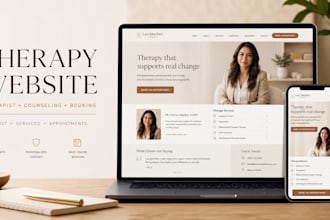 therapy website counseling website wellness coaching website with online booking