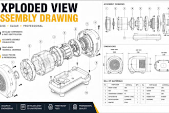 create product exploded view and assembly drawings