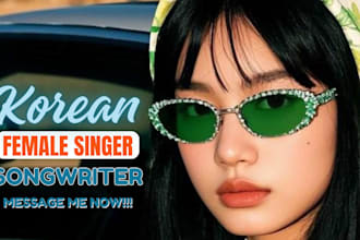 be your korean female edm singer kpop singer female songwriter music producer