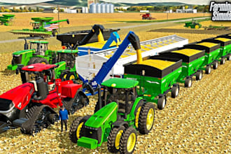 create a custom savegame and fully built farm for farming simulator 25