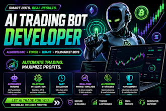 develop automated algo trading quant trading bot, quant bot, quant automation