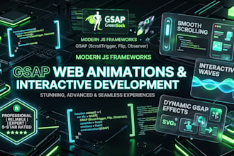create advanced gsap and web animations