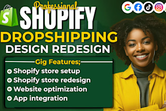 do shopify store design and shopify store redesign, website design and redesign
