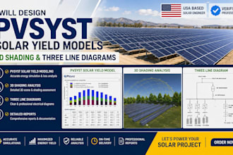 design pvsyst solar yield models 3d shading and three line diagrams