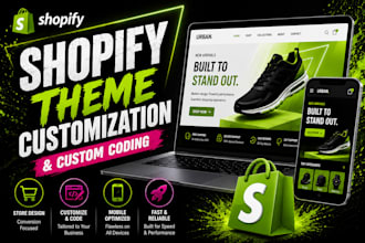 do shopify theme customization and custom coding