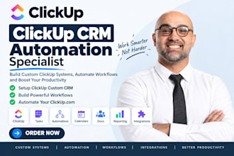 be your clickup expert for setup, automation and project management