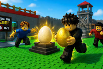 build a remake of steal a egg, roblox game development