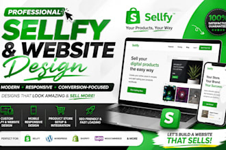 sellfy website design and redesign website