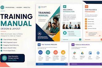 design sop, training manual, employee handbook and instruction manual