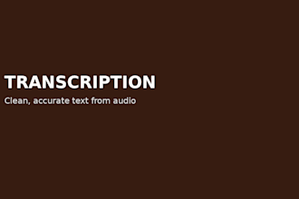 transcribe your audio into a clean accurate document