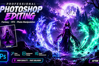 do realistic photo editing and retouch in photoshop