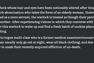 give you a simple ttrpg character idea