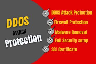 do ddos attack, website attack, url attack, url injection, malware removal