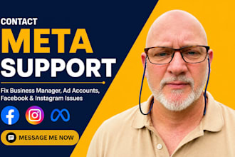 contact meta support to fix business manager ad accounts instagram and facebook