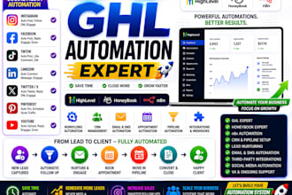 gohighlevel expert honeybook expert ghl automation ghl VA n8n social media flow