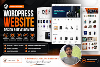 build wordpress websites for businesses portfolios blogs and online stores