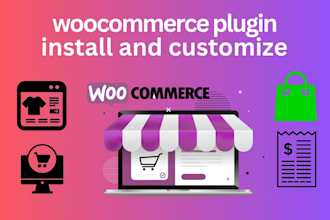 install and customize woocommerce plugin into wordpress site