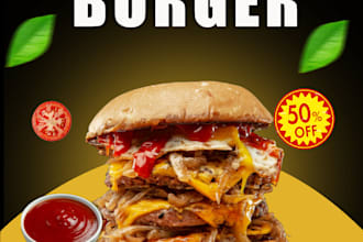 custom food and restaurant promotional flyers