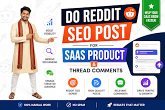 do reddit seo post for saas product and thread comments