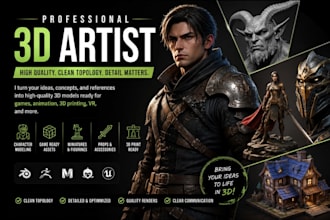 model 3d game character, 3d game assets