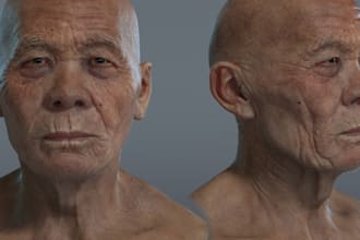 3d realistic character modeling and 3d character design and 3d rigging