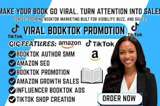 viral booktok promotion tiktok video amazon kdp ads booktok author smm booktok