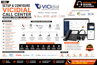 setup configure vicidial call center campaigns sip trunk IVR voip system
