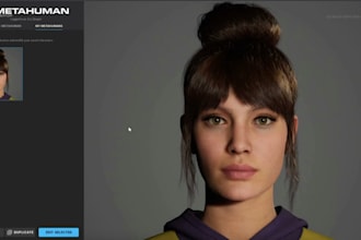 3d metahuman character, 3d hair, 3d metahuman hair, 3d character modeling, game