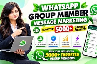do targeted whatsapp group marketing and message promotion