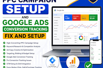 google ads PPC campaign setup with conversion tracking setup and fix