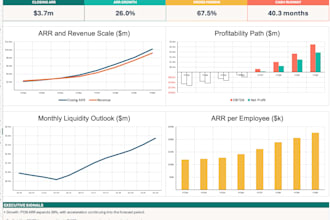 build a financial model, budget and cash flow forecast
