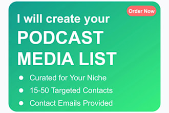 create a custom list of podcasts in your niche