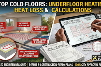 design underfloor heating pipe layout, ufh cad drawing, manifold layout